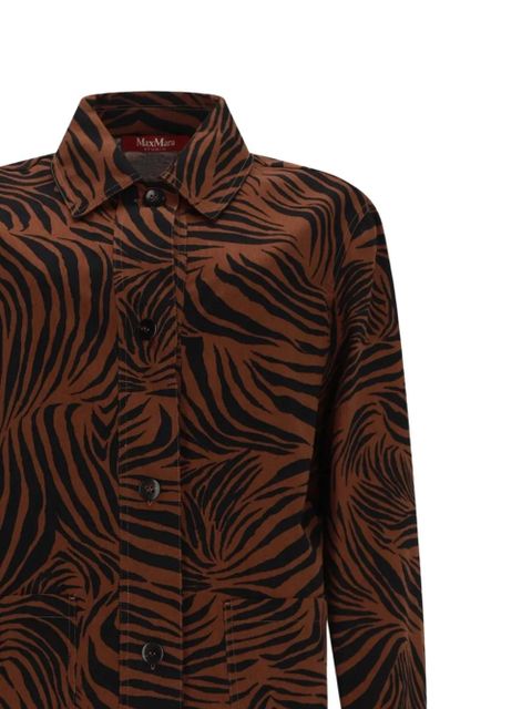 Max Mara zebra-print shirt - Brown - zdjęcie produktu nr 2