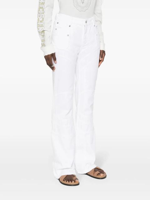 Zadig&Voltaire Elvira mid-rise flared jeans - White