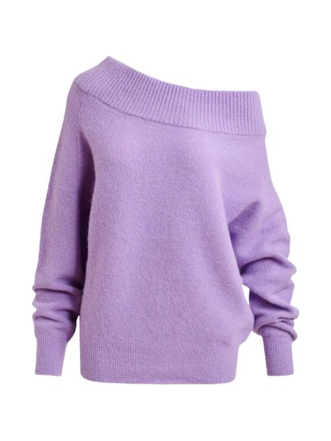 Essentiel Antwerp Joff long-sleeve off-shoulder sweater - Purple - zdjęcie produktu nr 1