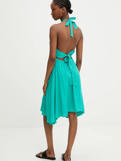 Answear.LAB sukienka kolor zielony mini rozkloszowana - zdjęcie produktu nr 2