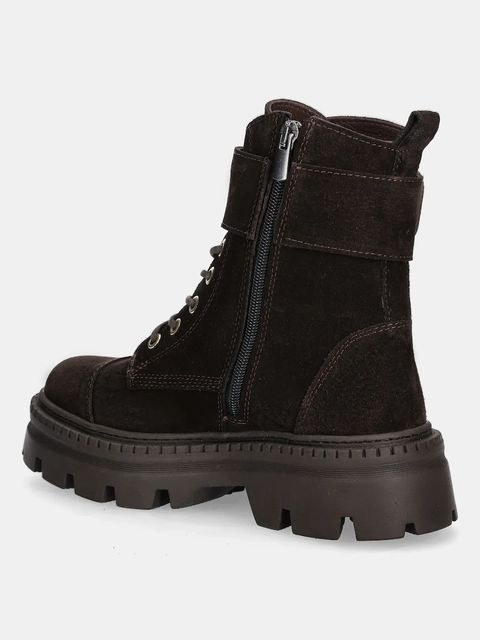 Answear.LAB workery zamszowe kolor brązowy na platformie lekko ocieplone - zdjęcie produktu nr 2