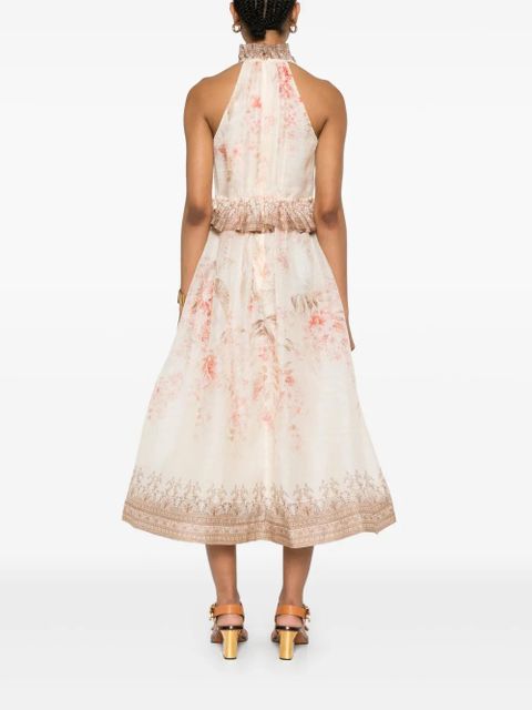 ZIMMERMANN Illuminate Halter midi dress - Pink
