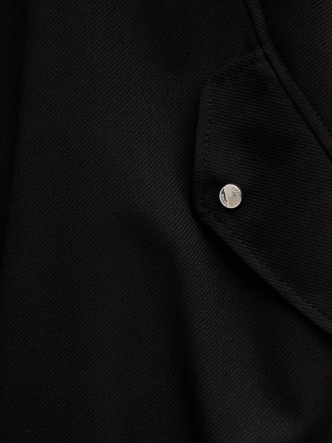 BOSS Orange bezrękawnik kolor czarny przejściowy 50554857