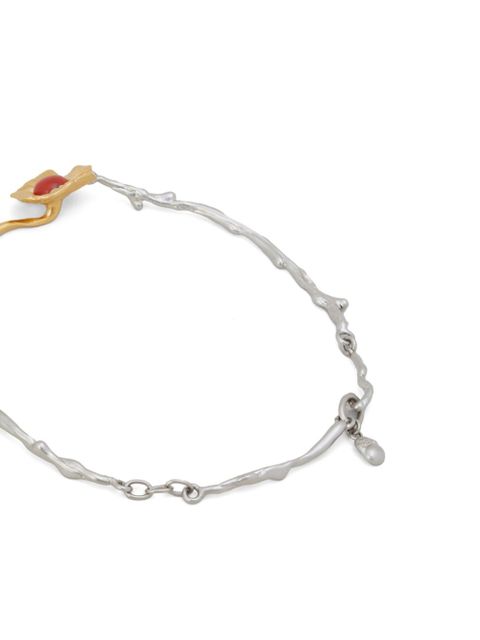 Marni flower charms necklace - Silver