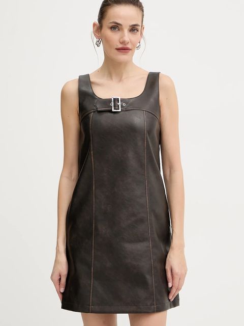 Liu Jo sukienka kolor brązowy mini prosta MF5314 E1051 - zdjęcie produktu nr 1