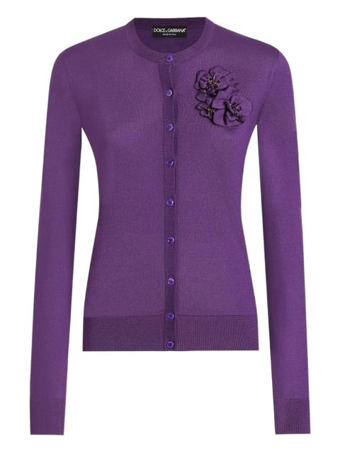 Dolce & Gabbana silk cardigan - Purple - zdjęcie produktu nr 1