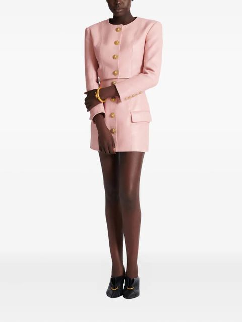 Balmain button lambskin jacket - Pink - zdjęcie produktu nr 2