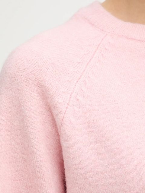 Morgan sweter z domieszką wełny damski kolor różowy MDELIA