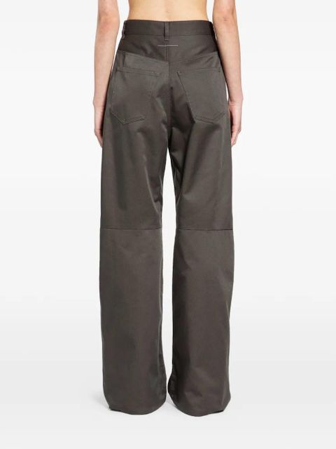 MM6 Maison Margiela wide leg chino pants - Grey