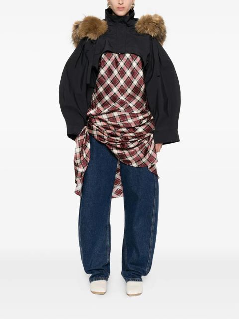 GANNI fur-trim jacket - Black - zdjęcie produktu nr 2