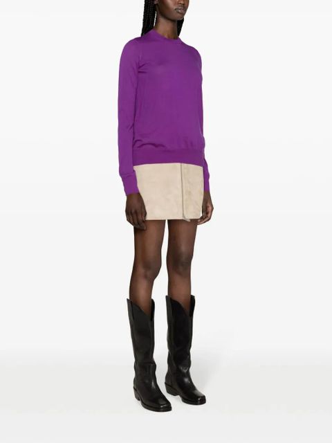 Zadig&Voltaire Emma open-back wool jumper - Purple