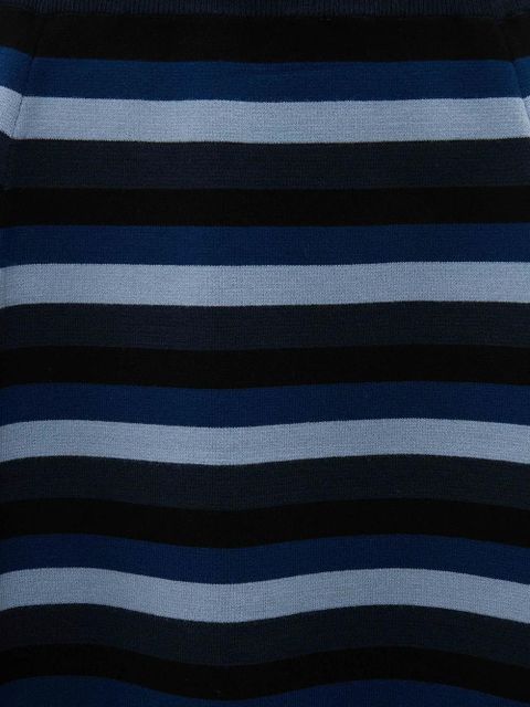 JW Anderson striped flared miniskirt - Blue