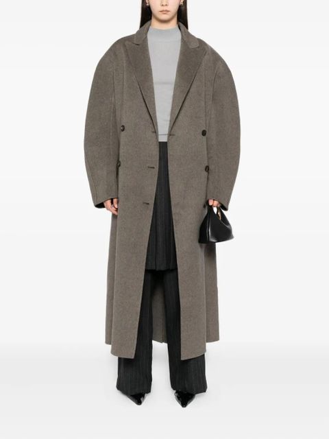 Jacquemus double-breasted belt coat - Grey