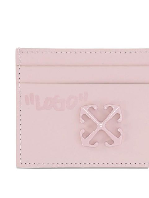 Off-White logo-patch cardholder - Pink - zdjęcie produktu nr 1