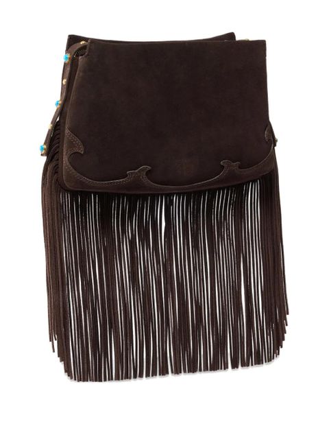 PINKO fringed shoulder bag - Brown - zdjęcie produktu nr 2
