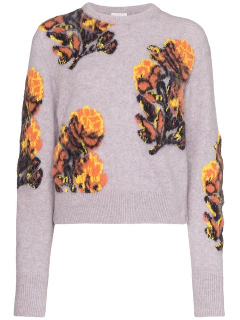 Chloé floral Intarsia sweater - Purple - zdjęcie produktu nr 1