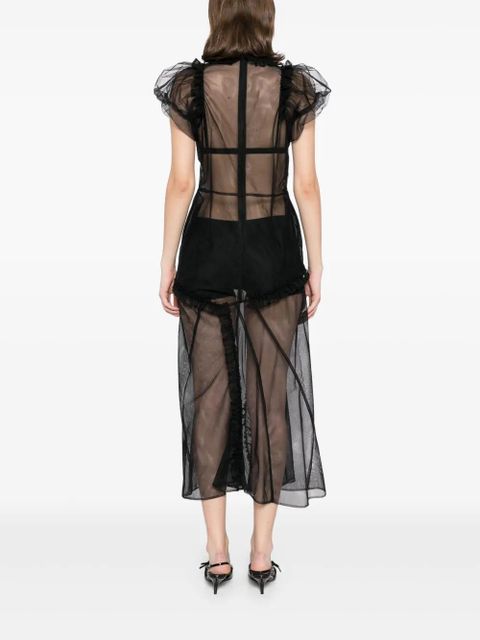 Simone Rocha ballet tutu hem dress - Black