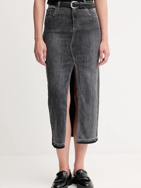 Gaudi spódnica jeansowa kolor szary maxi prosta 521BD76004 - zdjęcie produktu nr 1