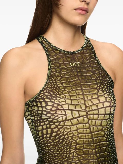 Off-White Croco dress - Green - zdjęcie produktu nr 2
