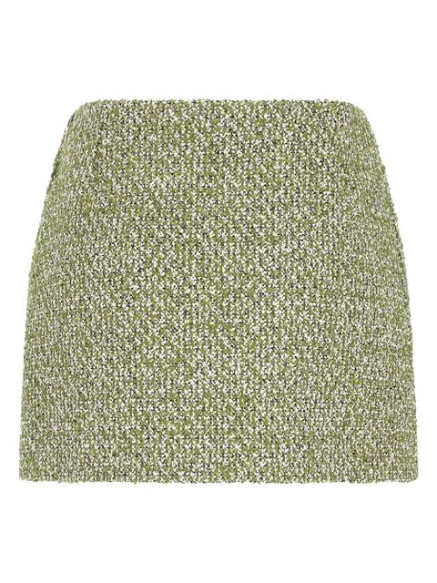 Gucci bouclé mini skirt - Green