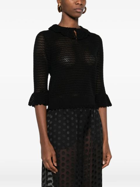 Chloé crochet top - Black