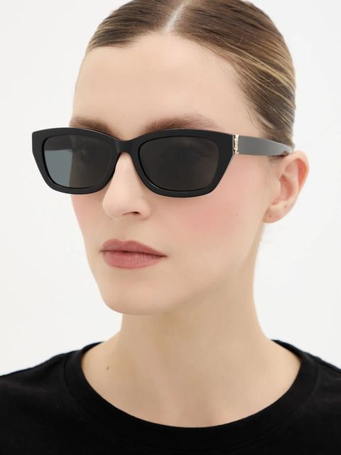 Saint Laurent okulary przeciwsłoneczne damskie kolor czarny SL M153