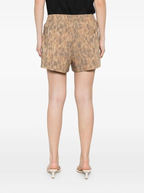 GANNI printed shorts - Neutrals