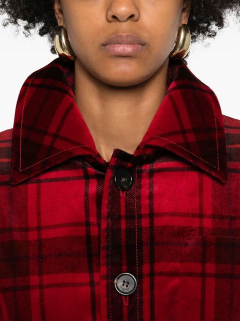 Saint Laurent checked jacket - Red