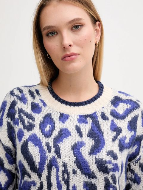 Gaudi sweter damski kolor niebieski 521BD53042