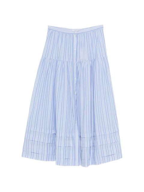 DÔEN striped tiered midi skirt - Blue - zdjęcie produktu nr 1