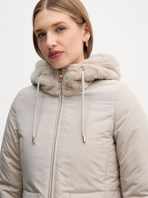 Geox kurtka dwustronna KAULA kolor szary przejściowa W5622E TC197