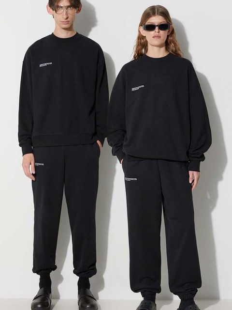 Pangaia bluza bawełniana kolor czarny z nadrukiem - zdjęcie produktu nr 1