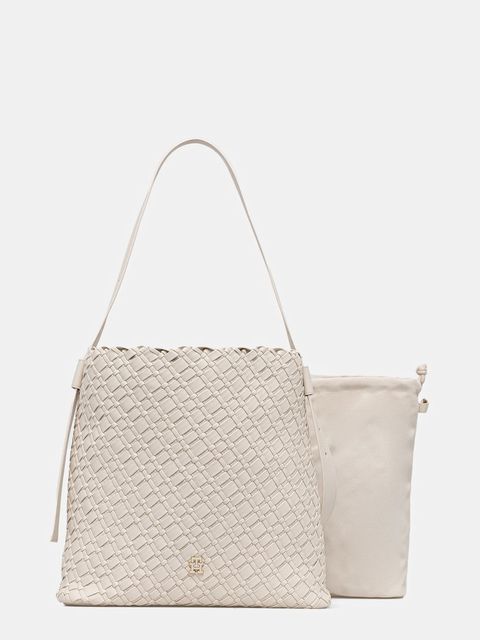 Tommy Hilfiger torebka kolor beżowy AW0AW18161 - zdjęcie produktu nr 1