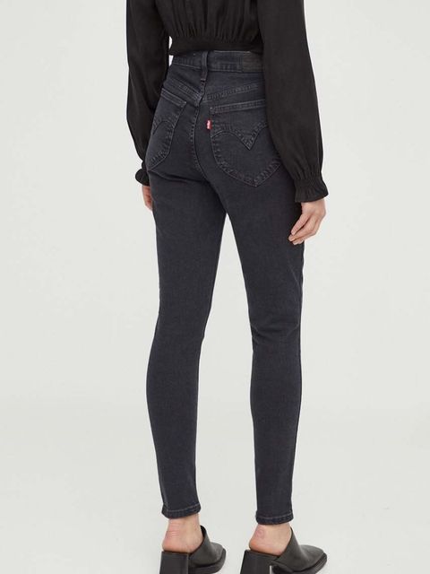 Levi's jeansy RETRO HIGH SKINNY damskie kolor czarny