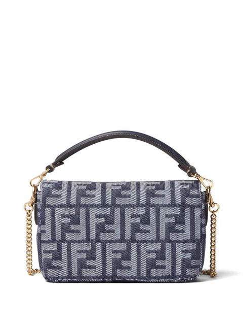 FENDI mini Baguette® chain tote bag - Blue - zdjęcie produktu nr 2