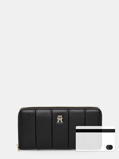 Tommy Hilfiger portfel damski kolor czarny AW0AW17747
