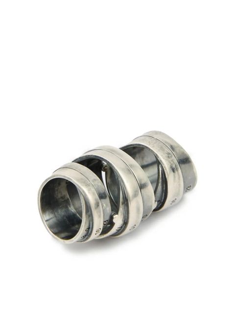MM6 Maison Margiela Signautre Numbers motif ring - Silver