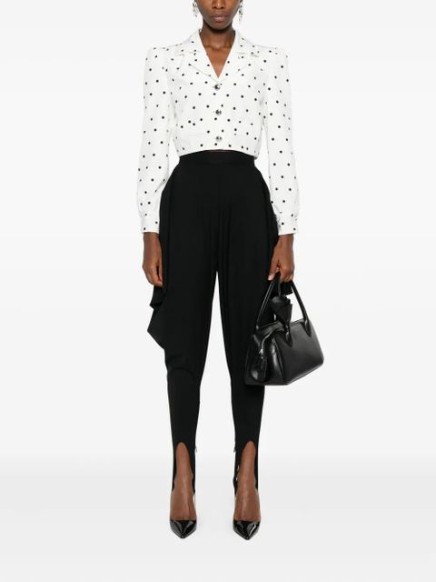 Alessandra Rich polka-dot buttoned jacket - White - zdjęcie produktu nr 2