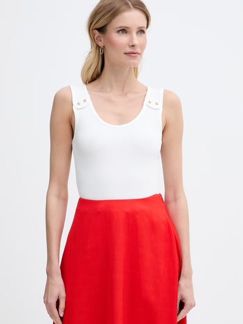 Tommy Hilfiger top damski z wiskozą - zdjęcie produktu nr 1