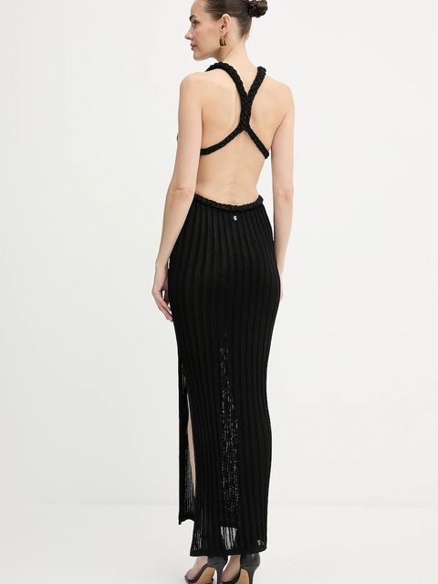 Guess sukienka VANYA kolor czarny maxi dopasowana W5YK0O Z0210 - zdjęcie produktu nr 2