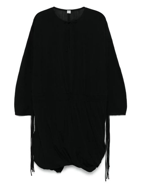 TOTEME drawstring-waist dress - Black - zdjęcie produktu nr 1