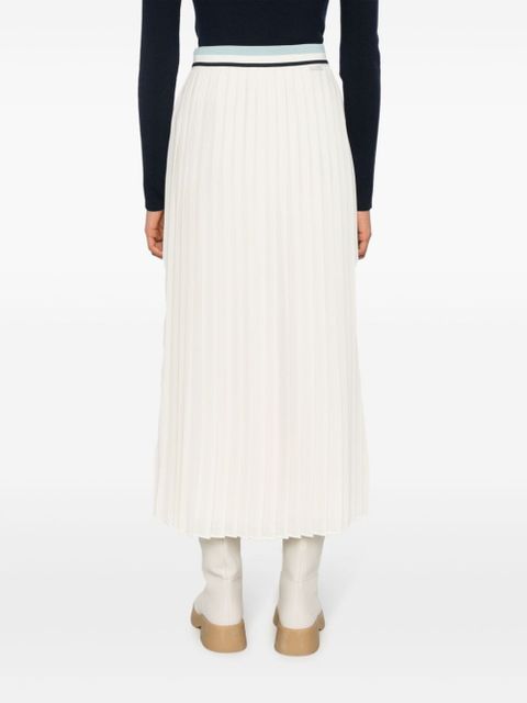 Moncler pleated midi skirt - Neutrals