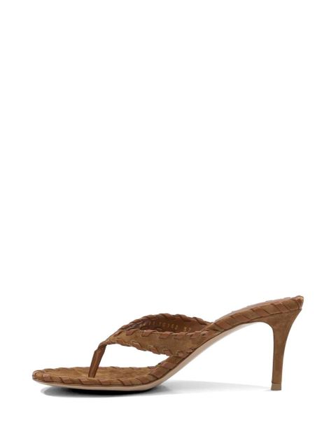 Gianvito Rossi braided suede sandals - Brown