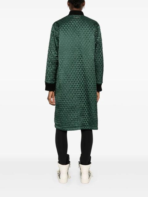 MM6 Maison Margiela single stitch-logo coat - Green