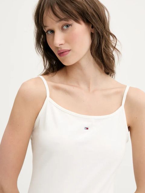 Tommy Jeans top damski kolor biały DW0DW20675