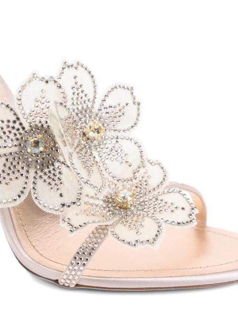 René Caovilla floral-embellished sandals - Pink - zdjęcie produktu nr 2