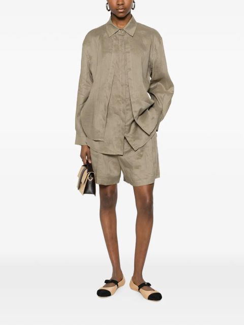 Eleh pleated layer shirt - Brown - zdjęcie produktu nr 2