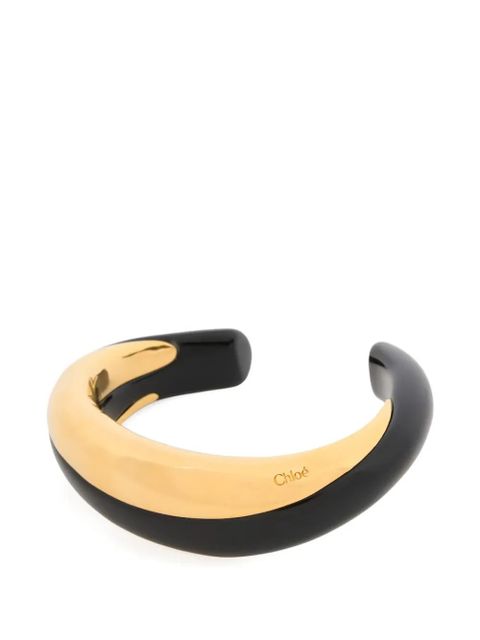 Chloé Glaze Cuff ivory gold bracelet - zdjęcie produktu nr 2