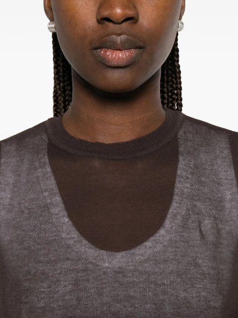 Paloma Wool round-neck long-sleeve sweater - Brown