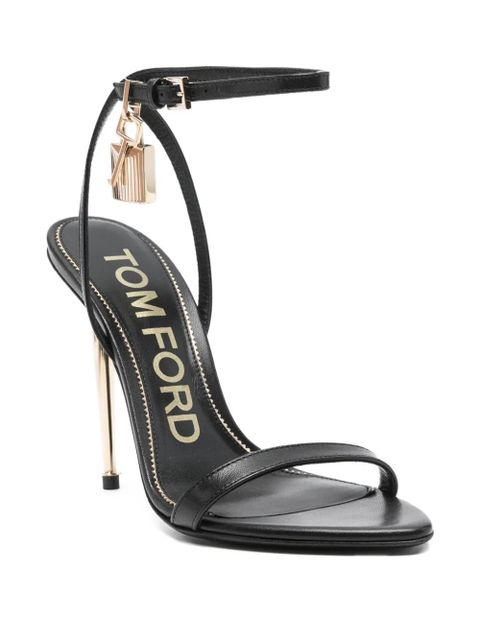TOM FORD lock-detail sandals - Black - zdjęcie produktu nr 2